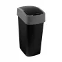 Curver Flip Bin 45L odpadkový kôš čierny/strieborný