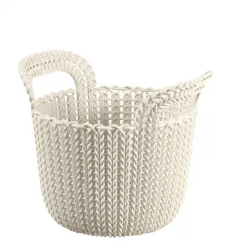 CURVER košík Knit XS okrúhly 3L biela 23x19x19cm