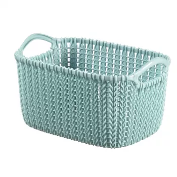 CURVER košík Knit XS obdĺžnikový úložný košík 3L modrý 25x18x14cm