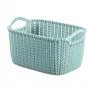 CURVER košík Knit XS obdĺžnikový úložný košík 3L modrý 25x18x14cm
