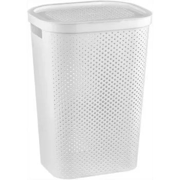 CURVER Infinity Recycled 60L koš na bielizeň 44x35x60 cm biela