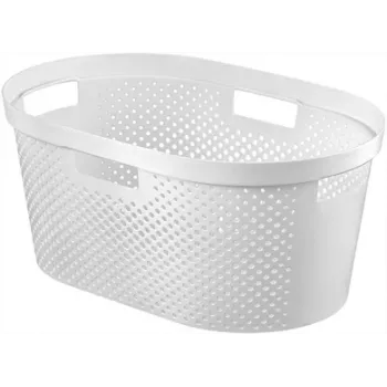 CURVER Infinity Recycled koš na bielizeň 40L 59x39x27cm biela
