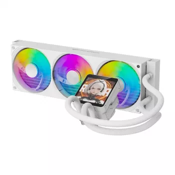 DarkFlash DV360S MAX biela 360mm ARGB AIO kvapalinový CPU chladič