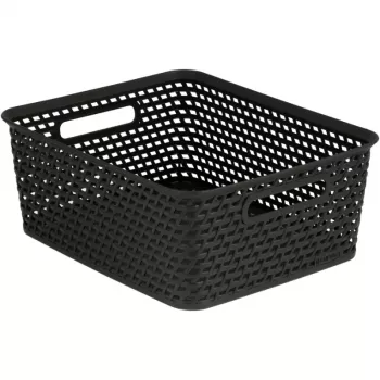 Curver Your Style M úložný koš 35x30x13 cm tmavohnedý skladací stohovateľný 13,7L
