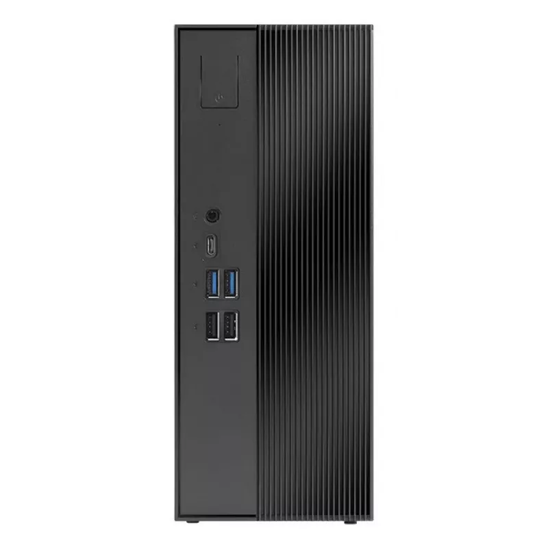 ASRock DeskSlim X600 Barebone Mini-PC, AMD AM5 socket, DDR5 SO-DIMM, PCIe Gen5 M.2, 2,5GbE, bez RAM/úložiska/OS, čierna