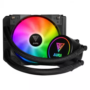 GAMDIAS Aura GL120 120mm ARGB AIO kvapalinový CPU chladič 16321-01600-30000-G