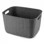 CURVER Softex L 19L úložný kôš, tmavosivý, 37,9 x 29,2 x 22,1 cm