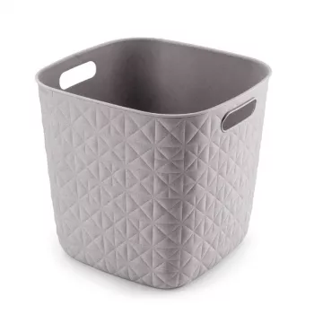 CURVER Softex štvorcový úložný kôš 15L kriedovobiela 27,9x27,9x26,9cm