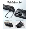 ESR Classic Hybrid Kickstand MagSafe puzdro pre iPhone 17 Pro Max / 18 Pro Max, transparentné/čierne