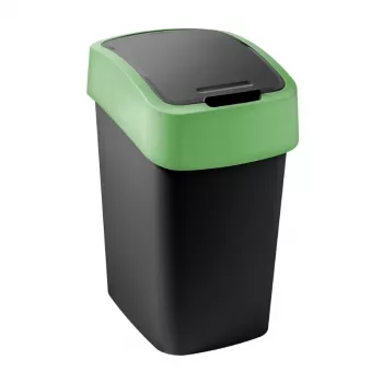 CURVER Flip Bin 9L čierno-zelený odpadkový kôš