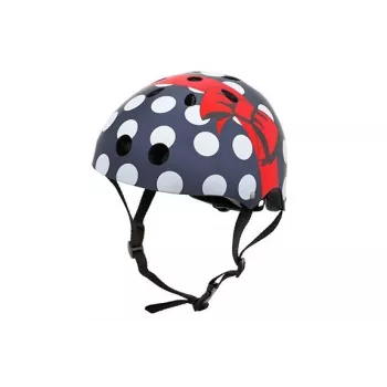 Hornit Polka Dot detská cyklistická prilba 48-53 cm s LED svetlom