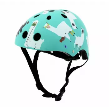 Hornit Llama detská cyklistická prilba, Medium 53-58 cm, biela/multi, LED svetlo LLM921