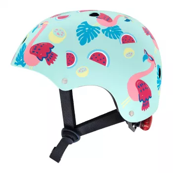 Hornit Flamingo detská cyklistická prilba M (53-58 cm) so zadným LED svetlom FLS931