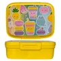 CURVER Snap Box obdĺžniková úložná box na potraviny s priehradkou 1,8L žltý Kawaii