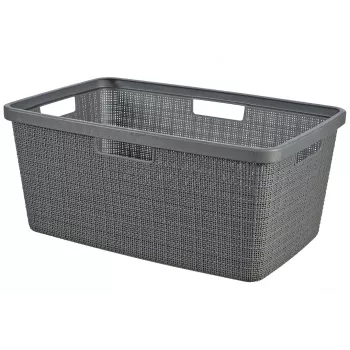CURVER koš na bielizeň Jute 46L 59x39x26cm tmavosivá
