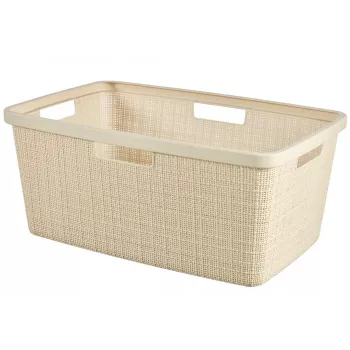 CURVER koš na bielizeň Jute 46L 59x39x26cm krémová