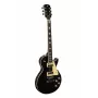 Stagg SEL-STD Black elektrická gitara s masívnym telom z jelše, mahagónovým set krkom, palisandrovým hmatníkom, HH snímačmi, Tune-o-matic kobylkou