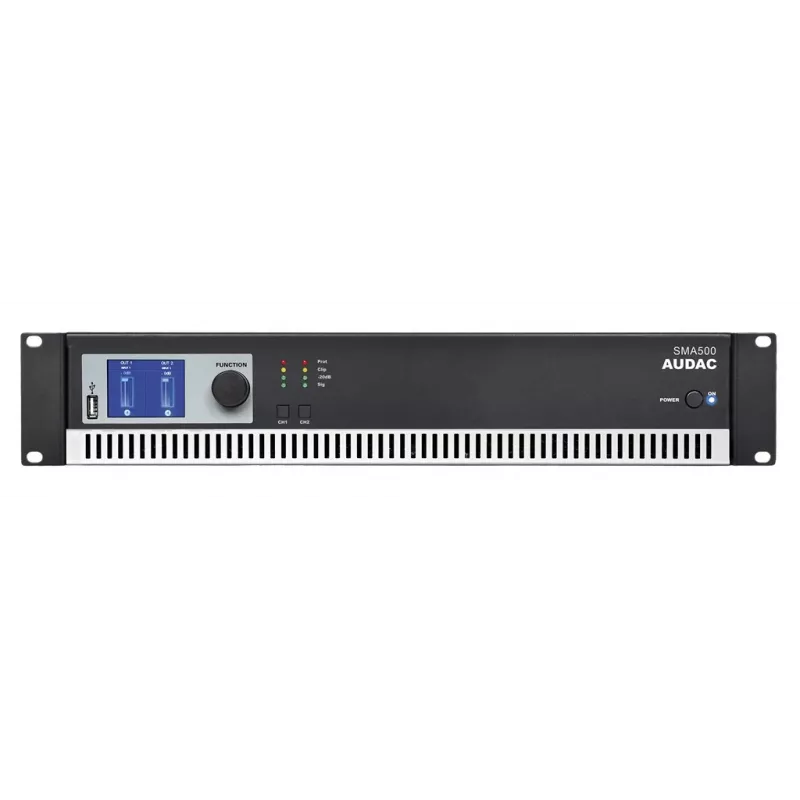 AUDAC SMA500 2.0-kanálový audio zosilňovač, čierny