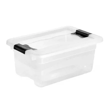 keeeper Crystalbox Cornelia úložná krabica s vekom, 4 L, 29,5 x 19,5 x 12,5 cm, transparentná