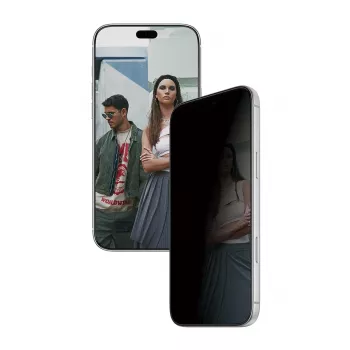 PanzerGlass PGS 2-smerná ochranná fólia proti videniu z boku pre Apple iPhone 18 Pro Max - Ultra-Wide Fit tvrdené sklo, Diamond Strength, antibakteriálna, SnapOn aplikátor