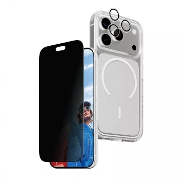 PanzerGlass PG PGC Privacy Flagship 3-in-1 sada pre iPhone 18 Pro