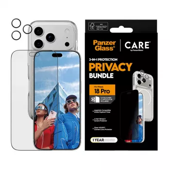 PanzerGlass PG PGC Privacy Flagship 3-in-1 sada pre iPhone 18 Pro
