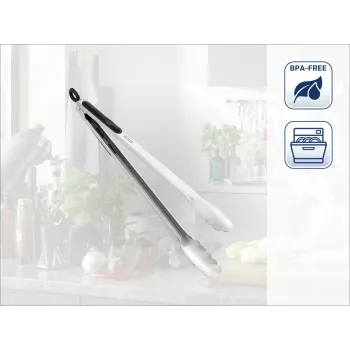 LEIFHEIT kuchynské a grilovacie kliešte 41cm nerez s uzamykacím mechanizmom