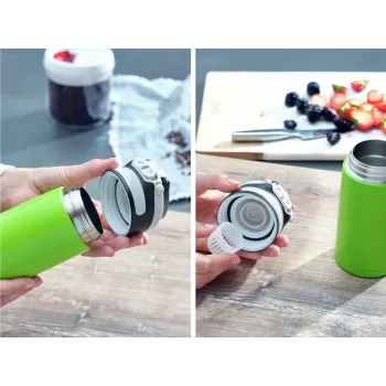 Leifheit Thermo Mug Flip 350 ml, zelená