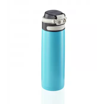 LEIFHEIT Thermos Flip 600ml svetlomodrá vákuovo izolovaná nerezová fľaša