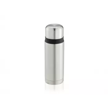 LEIFHEIT Thermos Coco 0,75L vákuová izolačná fľaša, nerez s vnútornou sklenenou nádobou, strieborná