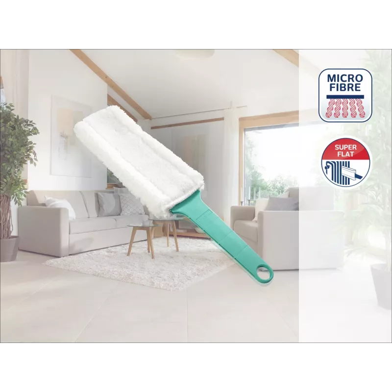 LEIFHEIT Duster plochý elektrostatický pracháčik XL flexibilná hlava so systémom Click, modrá/biela