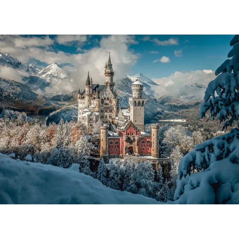 Schmidt Spiele Zimný zámok Neuschwanstein 1000-dielne puzzle
