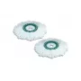 LEIFHEIT Clean Twist Disc Mop náhradná sada, 2 mikrovláknové mopové hlavy, biela