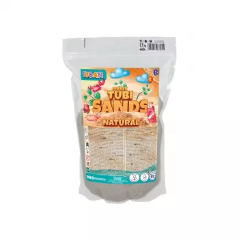 TUBAN Tubi Natur piesok Doypack 2,5 kg – kúpeľový a hrací piesok pre malé zvieratá