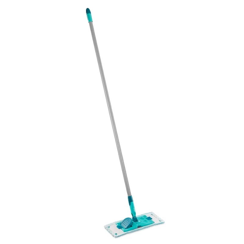 LEIFHEIT POWER CLEAN M Micro Duo plochý mop s teleskopickou rukoväťou, 33cm, zelená/biela/sivá