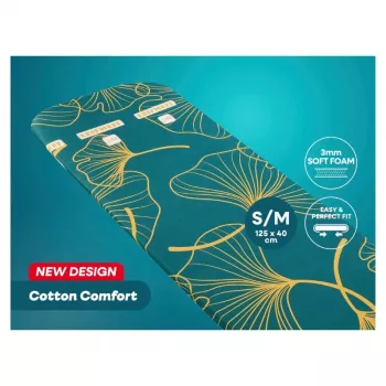 LEIFHEIT Cotton Comfort poťah nažehlovacej dosky S/M 125x40 cm modro-biela pruhovaná