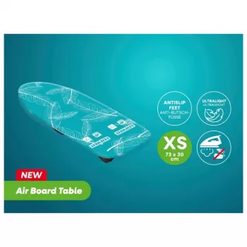 LEIFHEIT Air Board Table Compact žehliaca doska 70x30 cm, Thermo-Reflect, skladacia, modro-biela