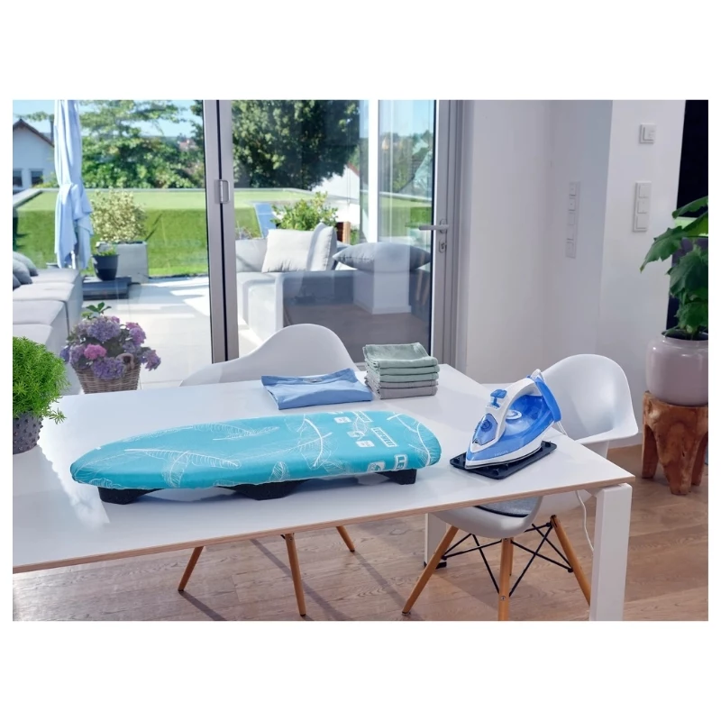 LEIFHEIT Air Board Table Compact žehliaca doska 70x30 cm, Thermo-Reflect, skladacia, modro-biela
