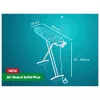 LEIFHEIT Air Board M Solid Plus žehliaca doska 120x38cm s poťahom Thermo-Reflect