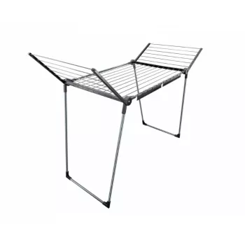 LEIFHEIT Pegasus 180 Solid Black krídlový sušiak, 18 m dĺžka sušenia, skladací, nehrdzavejúci, interiér/exteriér