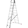 HAILO ProfiStep Combi rebrík hliníkový 3x9 priečok