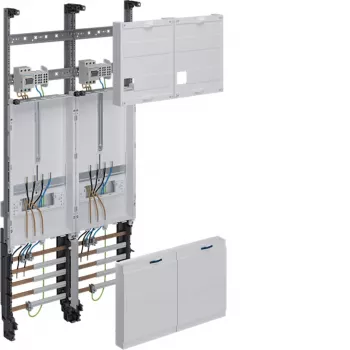 Hager ZK32P3KT kompletný rozvádzač elektromerov, 3-fázový, 2 miesta pre elektromery, 1050x500mm, s hlavným vypínačom