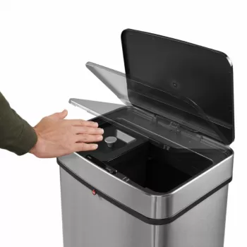 HAILO Öko Vario XL systém na triedenie odpadu, 2x25L, nerezová oceľ
