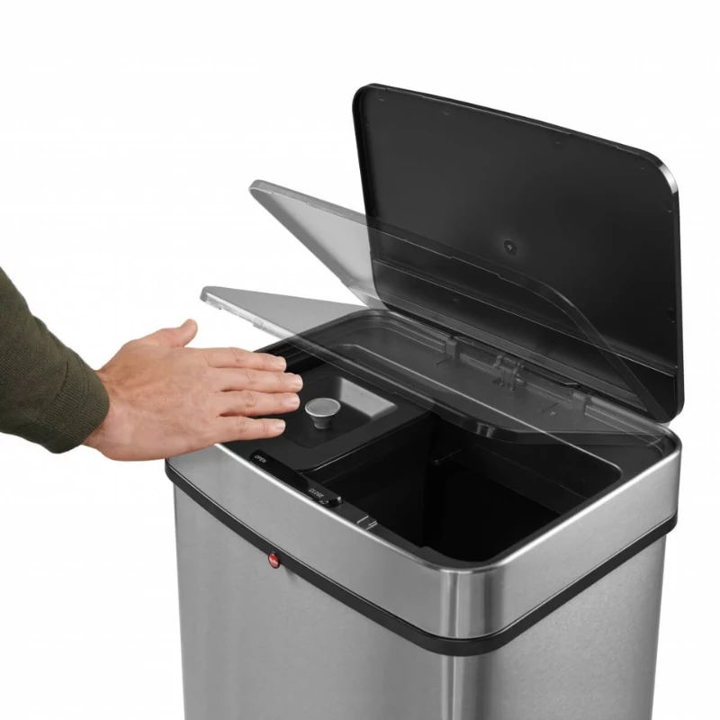 HAILO Öko Vario XL systém na triedenie odpadu, 2x25L, nerezová oceľ