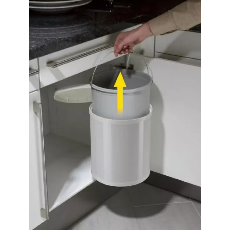 HAILO vstavaný odpadkový kôš Compact-Box M 15L biely