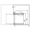 HAILO vstavaný odpadkový kôš Compact-Box M 15L biely