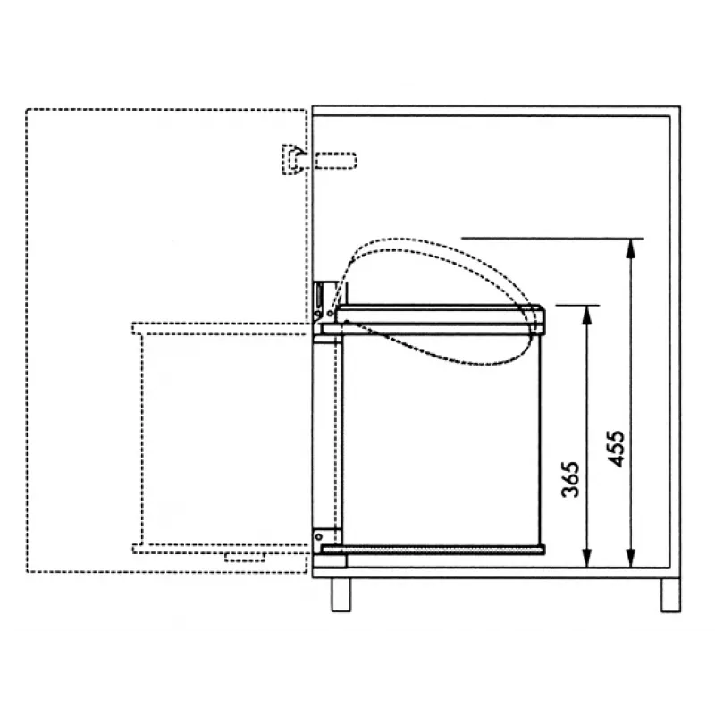 HAILO vstavaný odpadkový kôš Compact-Box M 15L biely