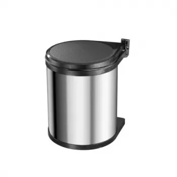 HAILO Compact-Box M 15L nerezový odpadkový kôš s pedálom a soft-close vekom