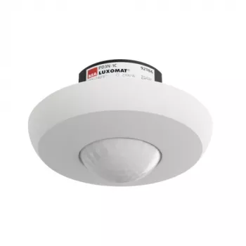 BEG 92186 stropný PIR detektor pohybu PD3-UP-1C RAL9010, 1-kanálový, pod omietku, čistá biely