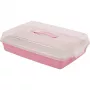 CURVER transportná krabica na koláč obdĺžniková 45x29,5x11,1 cm ružová